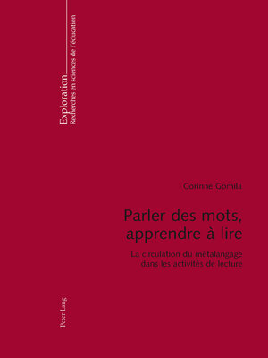 cover image of Parler des mots, apprendre à lire
